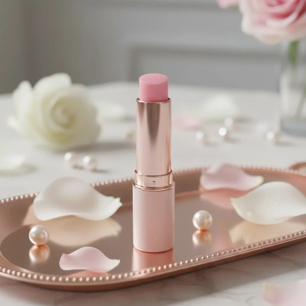 Burt's Bees Tinted Lip Balm in a natural setting