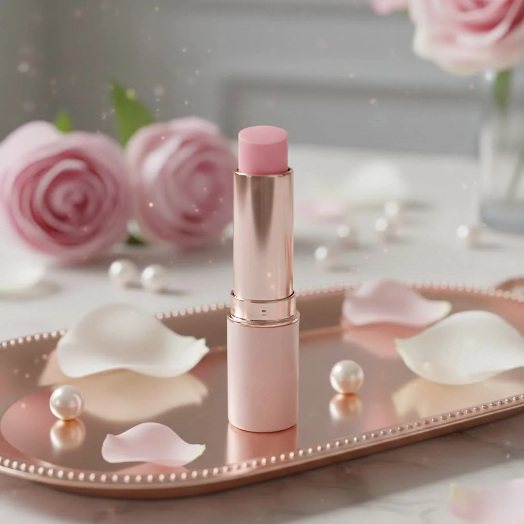 Rosebud Lip Balm in its iconic tin